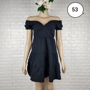 shein xs black off shoulder dress ( 5 for $20 )